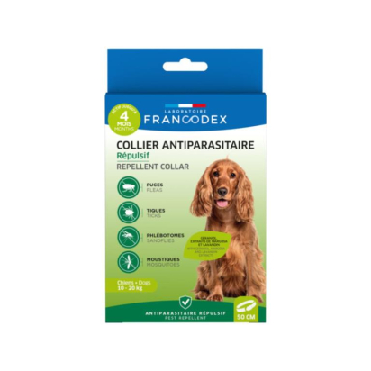 COLLIER ANTIPARASITAIRE REPULSIF CHIEN 10-20 kg