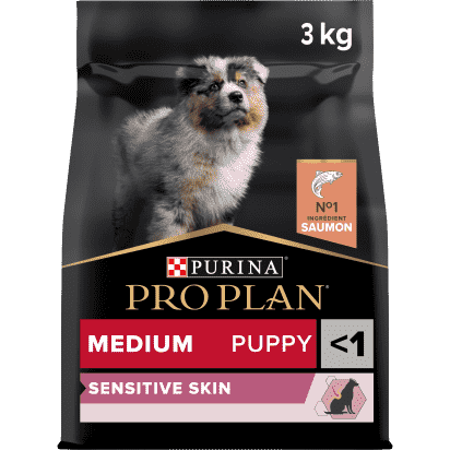 PRO PLAN Chien Medium Puppy Sensitive Skin Saumon 3KG