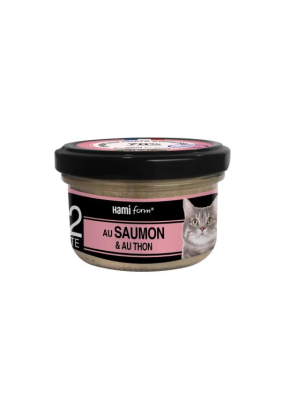 cuisiné pour chat recette n°32 Saumon/Thon 80grammes