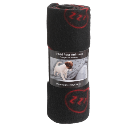PLAID NOIR POUR CHIEN