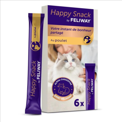 Feliway Happy Snack au poulet Boîte de 6