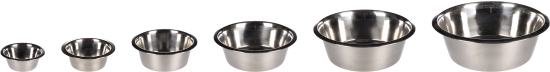 Gamelle pour la nourriture et l'eau Baldwin Rond Argent- 16cm -800ml
