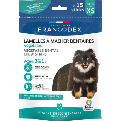 LAMELLES A MACHER DENTAIRES POUR TRES PETIT CHIEN
