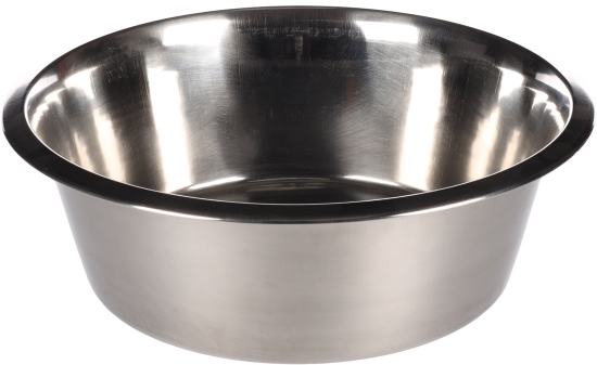 Gamelle pour la nourriture et l'eau Baldwin Rond Argent- 25cm -2500ml