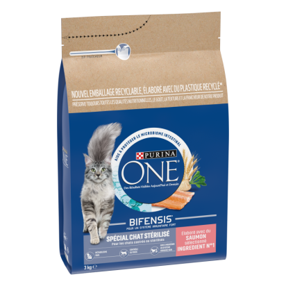PURINA ONE CHAT STERILISE SAUMON - 3 KG