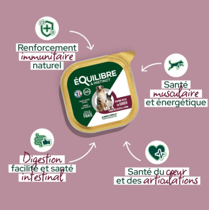 PÂTÉE RICHE EN GIBIER ET AUX HARICOTS VERTS POUR CHIEN - 300 G