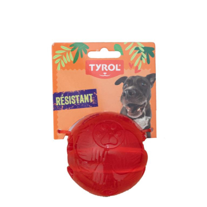 TYROL JOUET CHIEN PLAY STRONG BALL 8CM