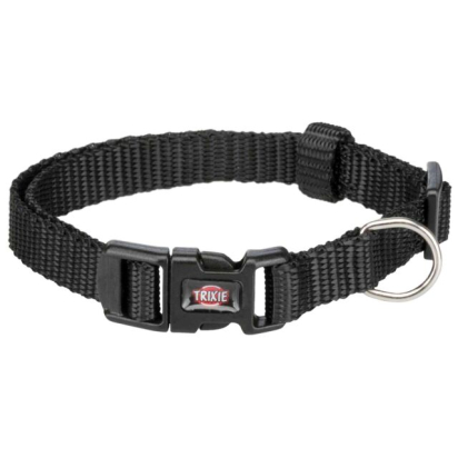 Premium collier, XS–S: 22–35 cm/10 mm, noir