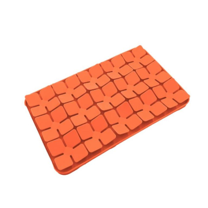 Tapis anti-glouton BubiChef LickClover, orange