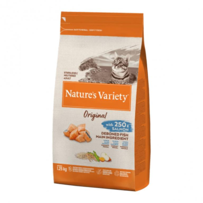NATURE'S VARIETY chat Original stérilisé saumon 1,25kg