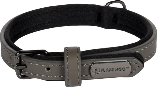 COLLIER CUIRE BINTI GRIS XXL