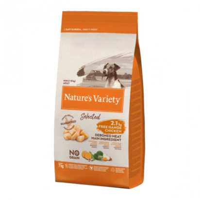 NATURE'S VARIETY chien Selected mini adult poulet 7kg