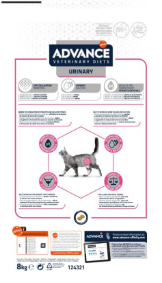 ADVANCE VETERINAIRE CHAT URINARY 8Kg