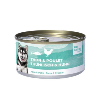 Pâtée pour chien Bubi Nature, thon/poulet, 70g