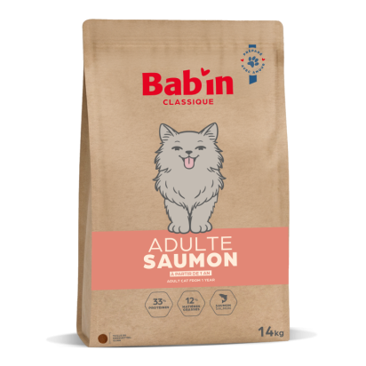 BAB'IN NEW CLASSIQUE ADULTE SAUMON - 14KG