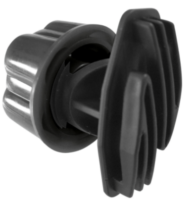 Isolateur à visser Vario Plus noir, ruban jusqu'à 40mm, x15