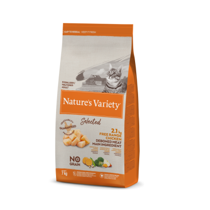 NATURE'S VARIETY chat Selected stérilisé poulet 7kg