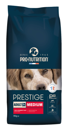 PRESTIGE CROQUETTES CHIEN ADULT 7+ MEDIUM 14KG