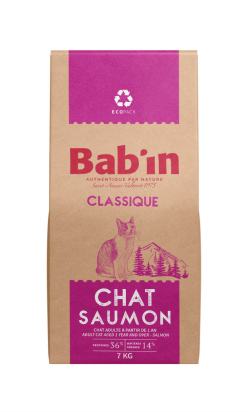 BAB'IN CLASSIQUE CHAT ADULTE SAUMON 7 KG