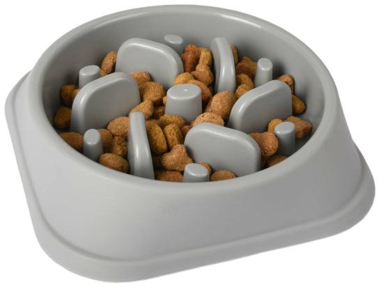 Gamelle pour la nourriture Slow feeder Bobo Rond Gris