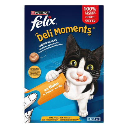 FELIX® Deli Moments friandises liquides pour chat - 2 saveurs au choix