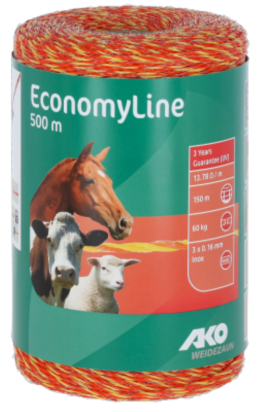Fil EconomyLine 500m jaune/orange, 3x0,16mm