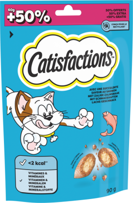 FRIANDISES CATISFACTIONS SAUMON 90 G