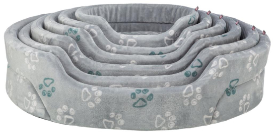 Lit Jimmy Soft, ovale, 75 × 65 cm, taupe