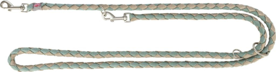 Cavo laisse réglable, L–XL: 2,00 m/ø 18 mm, sauge/sable
