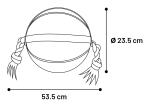 Jouet Matchball Basket-ball avec corde Orange