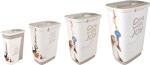 Conteneur à aliments June Rectangle Taupe et Blanc 4,1 Litres
