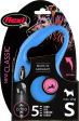 Flexi Laisse à enrouleur New Classic Corde Bleu, Small- 5 mètres