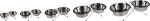 Gamelle pour la nourriture et l'eau Duo dinner,  21cm- 1600ml, support Arjun Argent