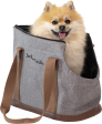 JACK & VANILLA V BIZOU TRANSPORTEUR GRIS/BRUN 41X21X31CM
