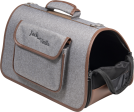 JACK & VANILLA BIZOU TRANSPORTEUR GRIS/BRUN 43X25X25CM