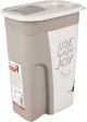 Conteneur à aliments June Rectangle Taupe et Blanc 4,1 Litres