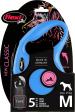 Flexi Laisse à enrouleur New Classic Tape Bleu, Medium- 5 mètres