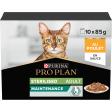 PRO PLAN Adult STERILISED MAINTENANCE Poulet Sauce 10x85g