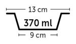 Gamelle pour la nourriture et l'eau Baldwin Rond Argent- 13cm- 370ml