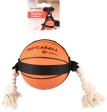 Jouet Matchball Basket-ball avec corde Orange 12,5cm