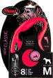 Flexi Laisse à enrouleur New Classic Cord Rouge