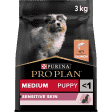 PRO PLAN Chien Medium Puppy Sensitive Skin Saumon 3KG