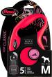 Flexi Laisse à enrouleur New Classic Tape Rouge, Medium- 5 mètres