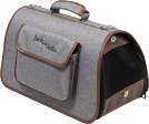 JACK & VANILLA BIZOU TRANSPORTEUR GRIS/BRUN 43X25X25CM