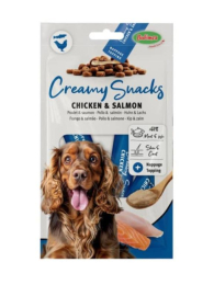 CREAMY SNACKS CHIEN X4, POULET SAUMON, 60G