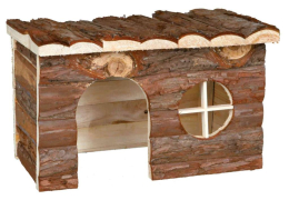 Maison Jerrik, dègues, bois d'écorce, 28 × 16 × 18 cm