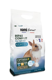 Repas complet light 2,5KG pour lapin nain en surpoids ou stérilisé HAMIFORM