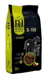 B 150 25KG Aliment floconné pour chevaux d’élevage
