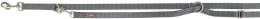 Premium laisse réglable, XS–S: 2,00 m/15 mm, gris graphite