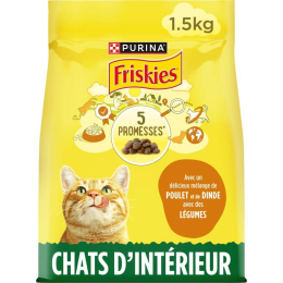 FRISKIES CHAT POULET DINDE 3KG